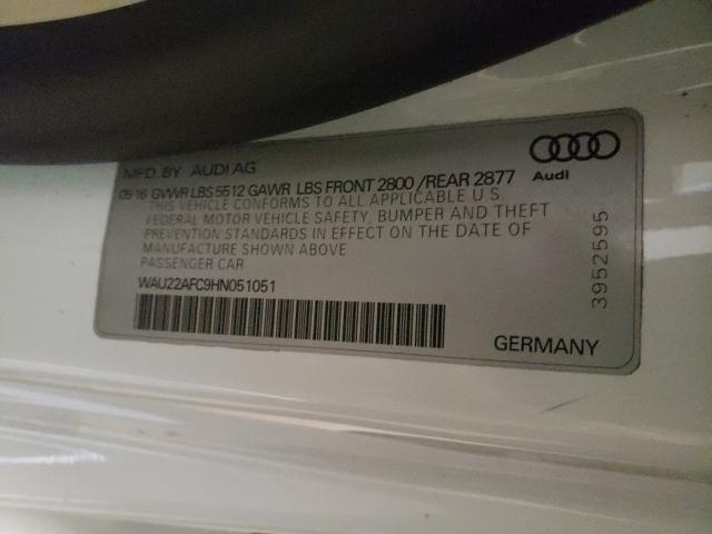 2017 AUDI A7 PRESTIG WAU22AFC9HN051051