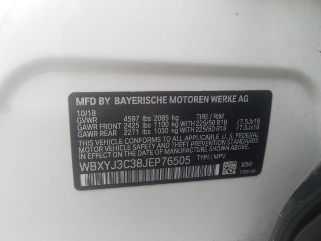 2018 BMW X2 SDRIVE2 WBXYJ3C38JEP76505