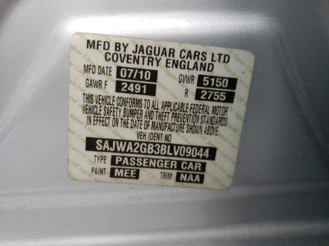 2011 JAGUAR XJL SAJWA2GB3BLV09044