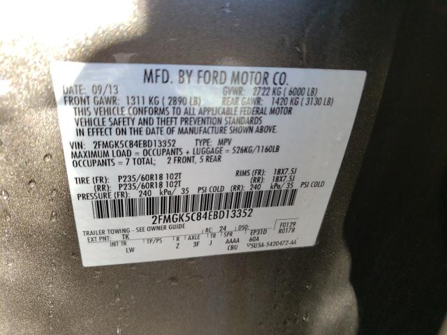 2014 FORD FLEX SEL 2FMGK5C84EBD13352