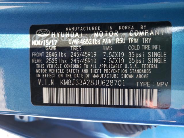 2018 HYUNDAI TUCSON VAL KM8J33A28JU628701