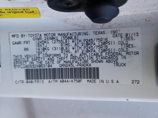2013 TOYOTA TACOMA DOU - 5TFLU4EN3DX063104