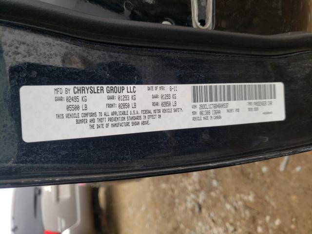 2011 DODGE CHARGER PO 2B3CL1CT6BH600537