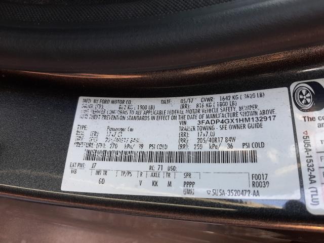 2017 FORD FIESTA ST 3FADP4GX1HM132917