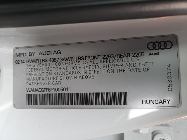 2015 AUDI A3 PREMIUM WAUACGFF6F1005011