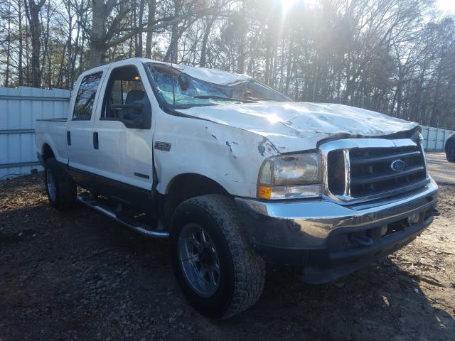 Salvage cars for sale at Austell, GA auction: 2002 Ford F250 Super