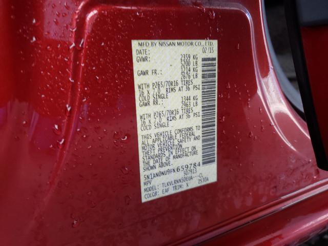 2015 NISSAN XTERRA X 5N1AN0NU9FN659784