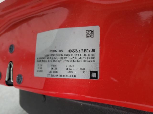 2010 CHEVROLET COBALT 1LT 1G1AD5F57A7222920