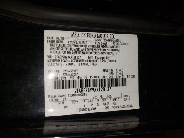 2010 FORD CROWN VICT 2FABP7BV9AX128137