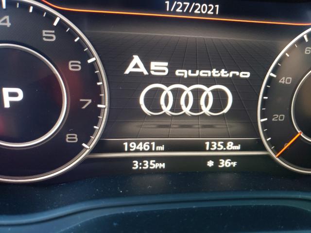 2019 AUDI A5 PREMIUM WAUENCF59KA023797