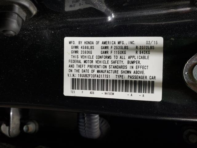 2015 ACURA TLX 19UUB2F30FA017751