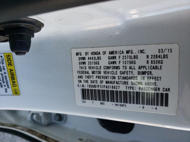 2015 ACURA TLX 19UUB1F31FA018627