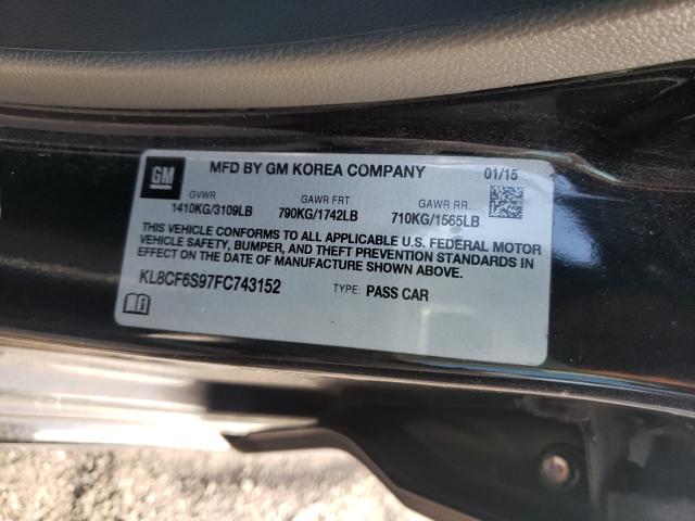 2015 CHEVROLET SPARK 2LT KL8CF6S97FC743152