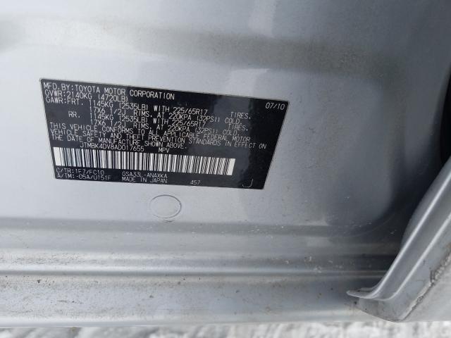 2010 TOYOTA PU 4-RUNN JTMBK4DV8AD017655
