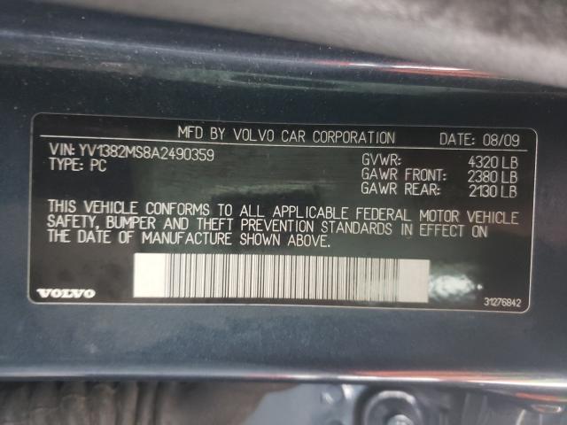 2010 VOLVO S40 2.4I YV1382MS8A2490359