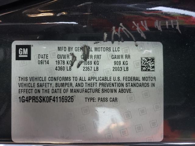 2015 BUICK VERANO CON 1G4PR5SK0F4116926