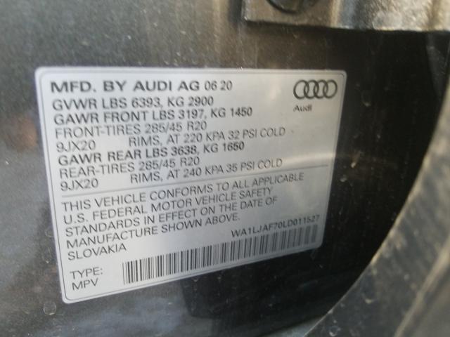 VIN WA1LJAF70LD011527 2020 Audi Q7, Premium Plus no.10