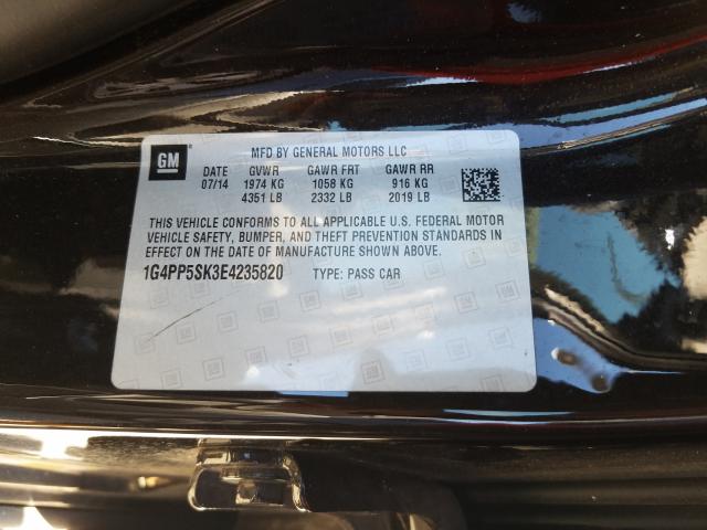 2014 BUICK VERANO 1G4PP5SK3E4235820