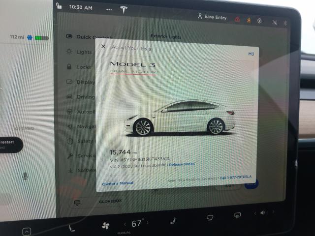 2019 TESLA MODEL 3 5YJ3E1EB3KF433525