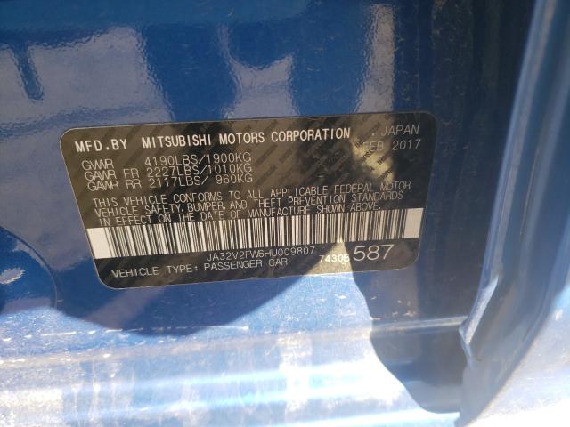 2017 MITSUBISHI LANCER ES JA32V2FW6HU009807