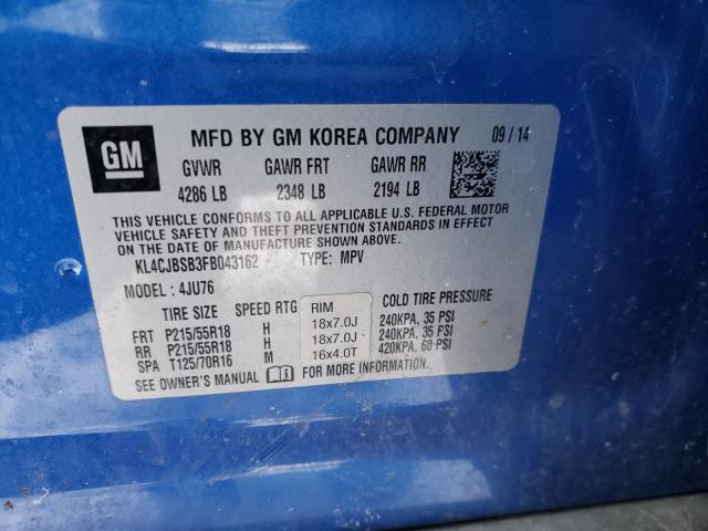 2015 BUICK ENCORE CON KL4CJBSB3FB043162