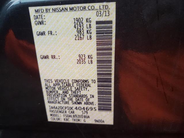 2013 NISSAN LEAF S 1N4AZ0CP1DC404695