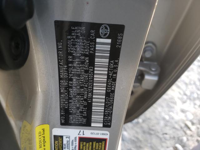 2014 TOYOTA AVALON BAS 4T1BK1EB2EU105783
