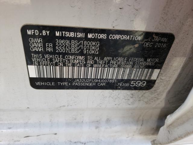 2017 MITSUBISHI LANCER ES JA32U2FU9HU007891