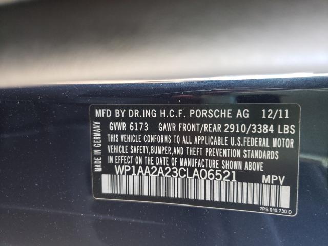 2012 PORSCHE CAYENNE WP1AA2A23CLA06521