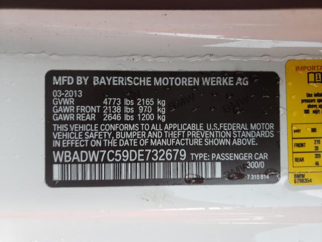 2013 BMW 328 I SULE - WBADW7C59DE732679