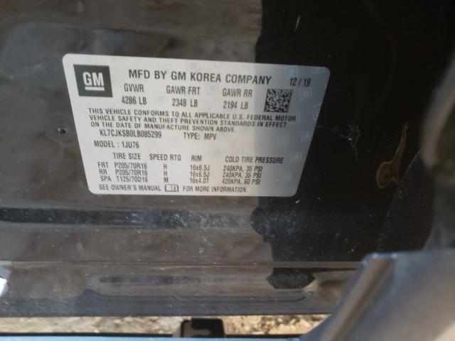 2020 CHEVROLET TRAX LS KL7CJKSB0LB085299
