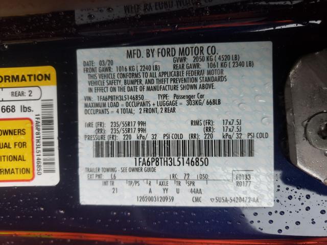 2020 FORD MUSTANG - 1FA6P8TH3L5146850