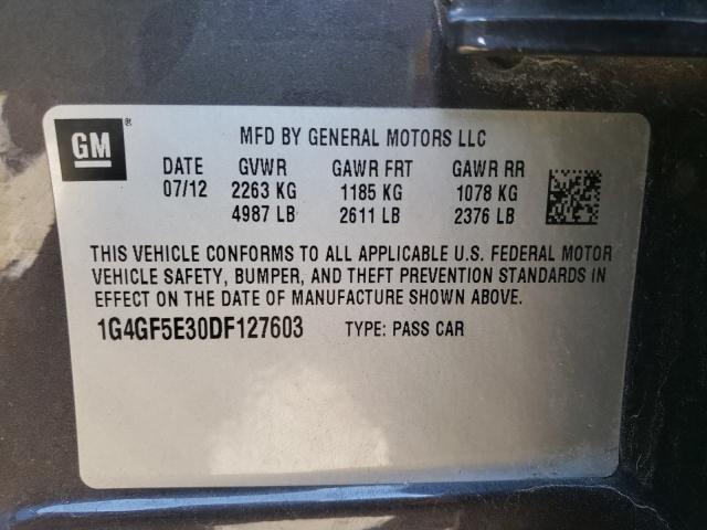 2013 BUICK LACROSSE P 1G4GF5E30DF127603