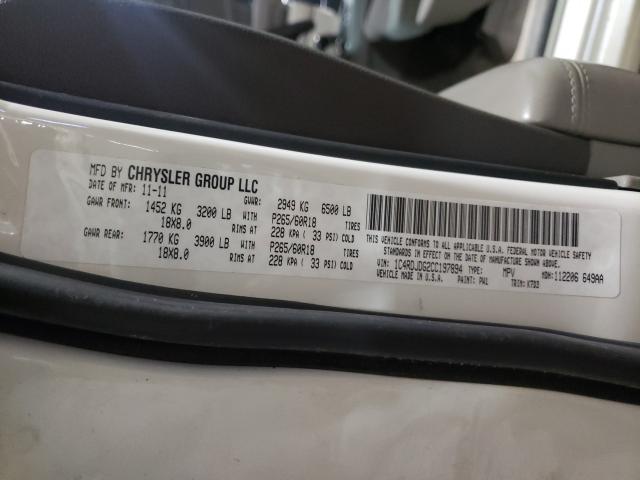 2012 DODGE DURANGO CR 1C4RDJDG2CC197894
