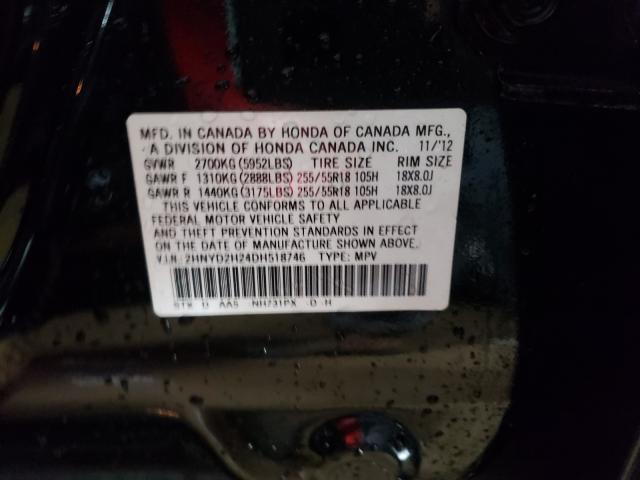 2013 ACURA MDX 2HNYD2H24DH518746