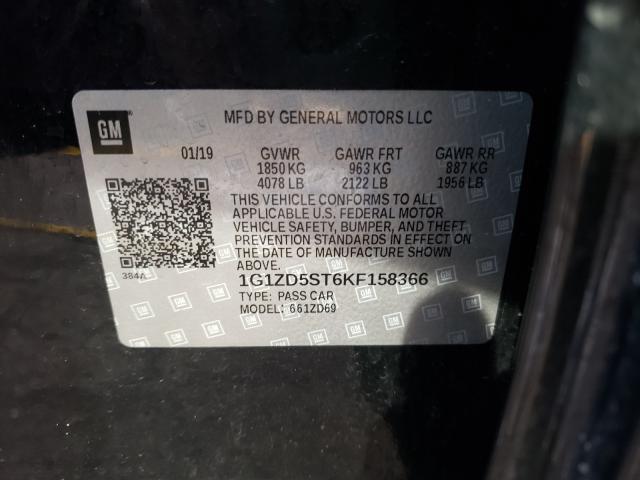 2019 CHEVROLET MALIBU LT for Sale | CO - DENVER CENTRAL | Wed. Feb 17