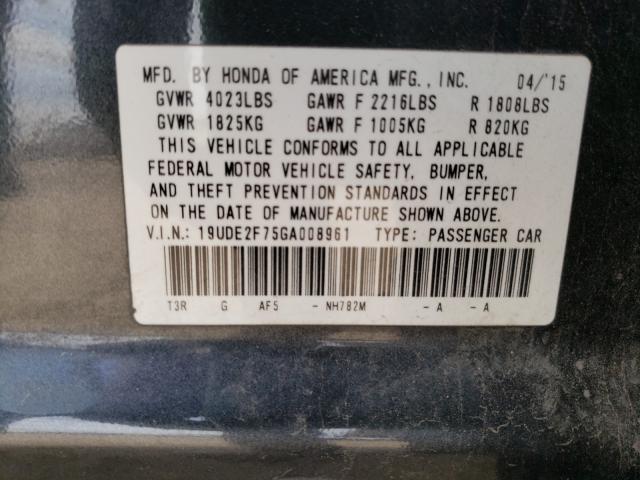 2016 ACURA ILX PREMIU 19UDE2F75GA008961