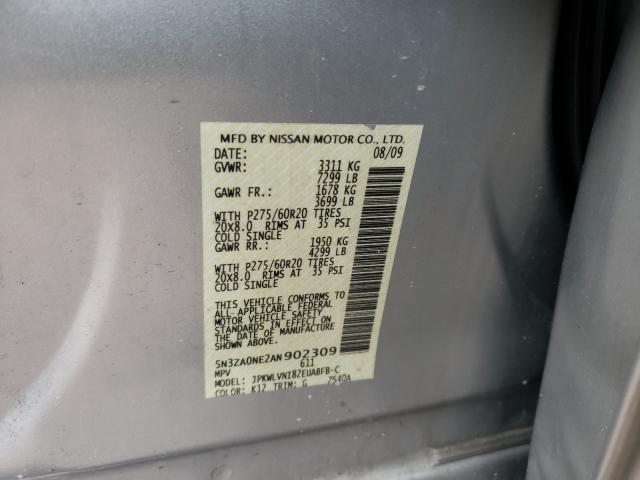 2010 INFINITI QX56 5N3ZA0NE2AN902309