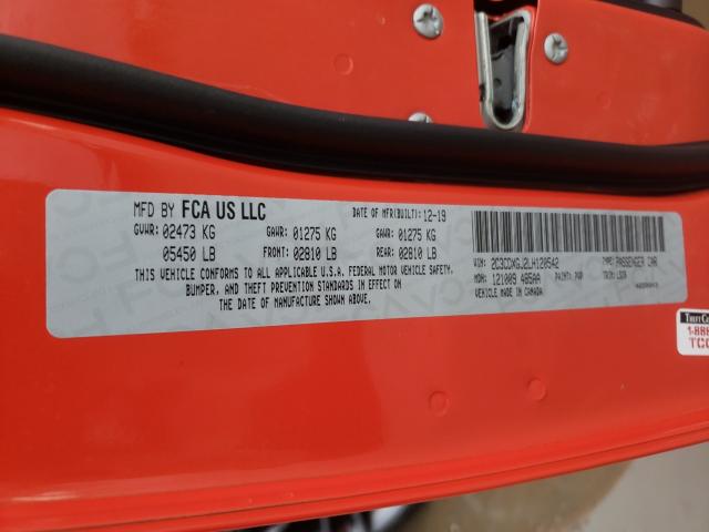 2020 DODGE CHARGER SC 2C3CDXGJ2LH120542