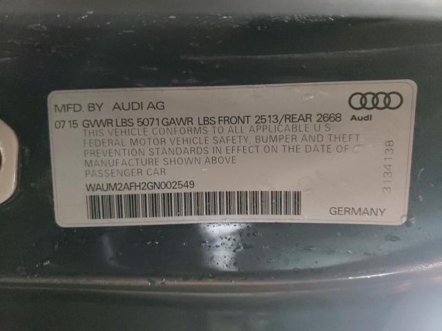 2016 AUDI A5 PREMIUM WAUM2AFH2GN002549