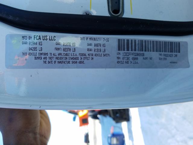 2016 DODGE DART SXT S 1C3CDFFA7GD802038