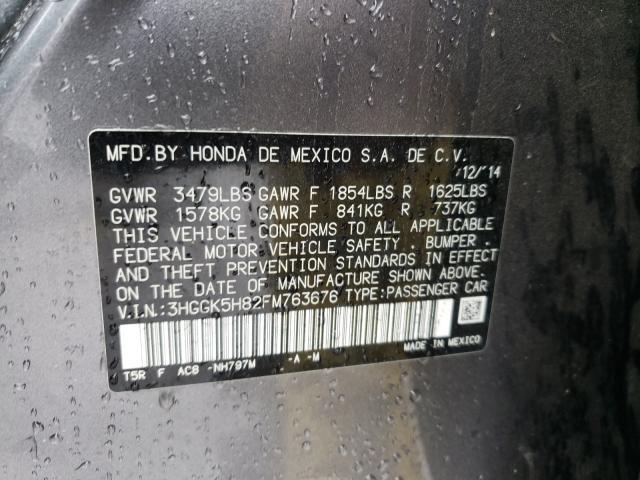 2015 HONDA FIT EX 3HGGK5H82FM763676