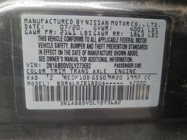 2020 NISSAN SENTRA SR 3N1AB8DV0LY273682