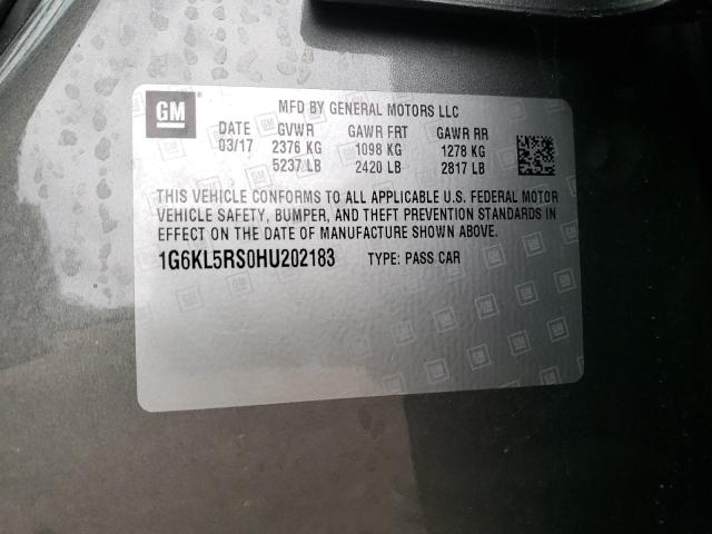 2017 CADILLAC CT6 PLATIN 1G6KL5RS0HU202183