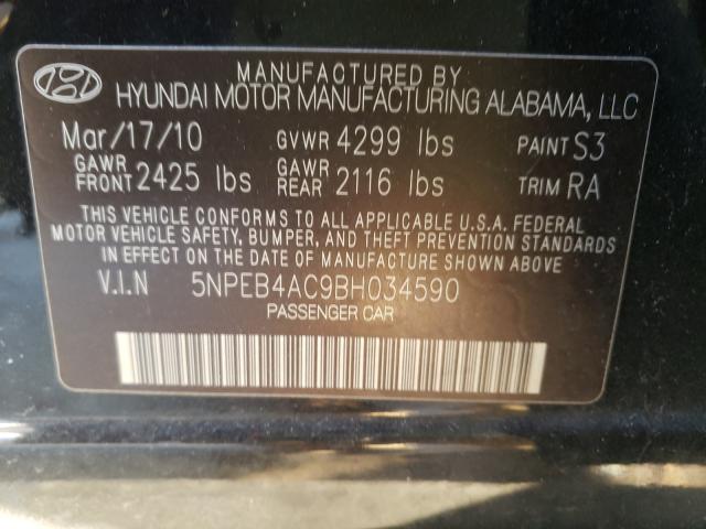 2011 HYUNDAI SONATA GLS - 5NPEB4AC9BH034590