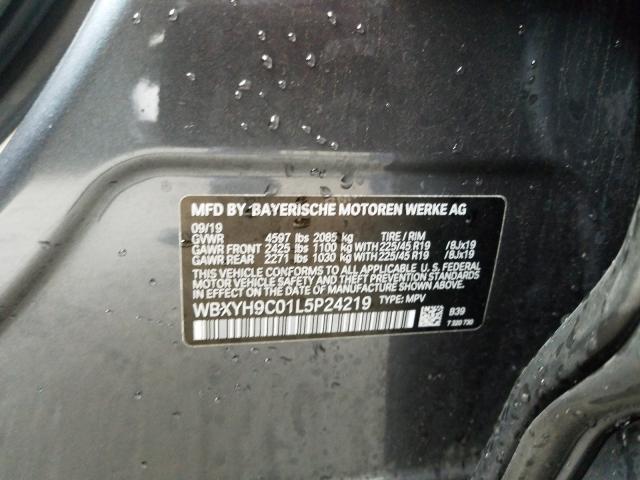 2020 BMW X2 SDRIVE2 WBXYH9C01L5P24219