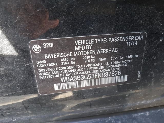 2015 BMW 328 XI WBA3B3G53FNR87826