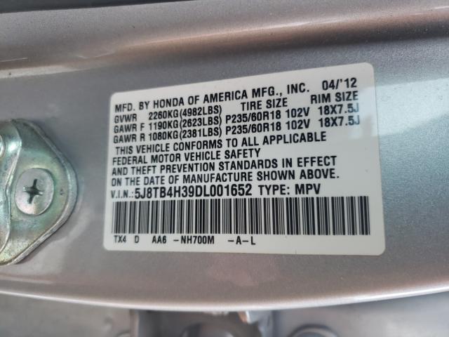 2013 ACURA RDX 5J8TB4H39DL001652