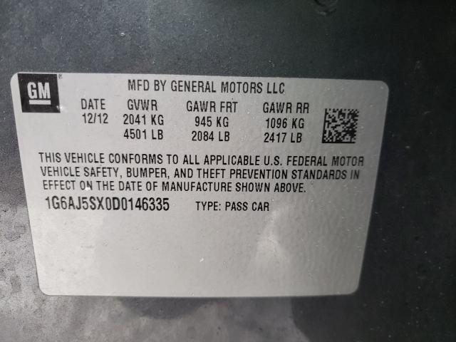 2013 CADILLAC ATS PERFOR 1G6AJ5SX0D0146335