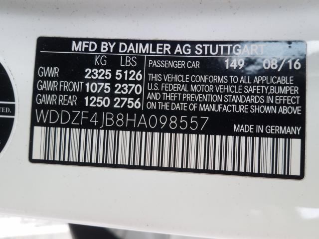 2017 MERCEDES-BENZ E 300 WDDZF4JB8HA098557